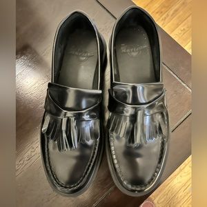 Doc Martens - ADRIAN SMOOTH LEATHER TASSEL LOAFERS - Black - Women’s Size 9